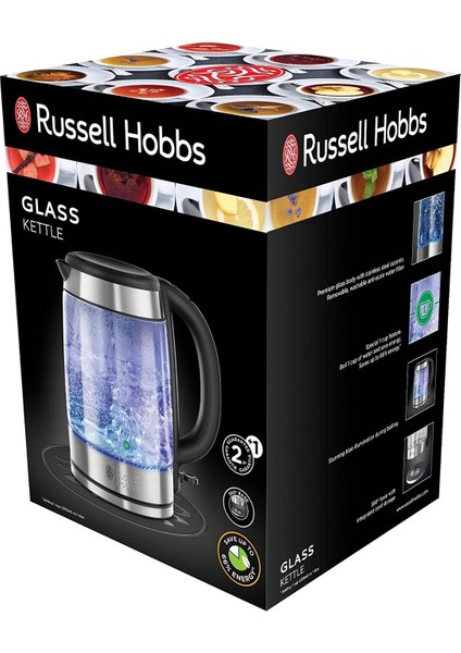 2200W Cam Su Isıtıcı, Dayanıklı Inox Malzeme, Hızlı Isıtma, Şık Tasarım