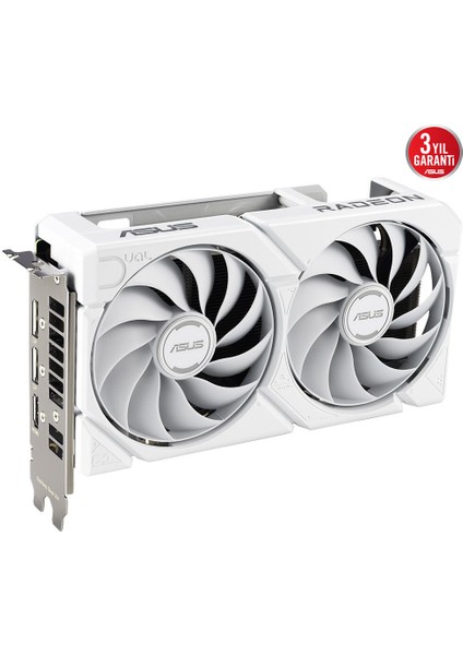 DUAL-RX9060XT-16G-WHITE-AMD-RADEON-RX 9060 XT-16G-16GB GDDR6-128BIT-3250MHZ-HDMI-2XDP-EKRAN Kartı indirimleri