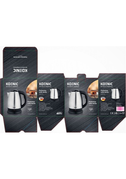 Çelik Su Isıtıcı 220-240V, Paslanmaz, F Gri, 2000W fırsatları