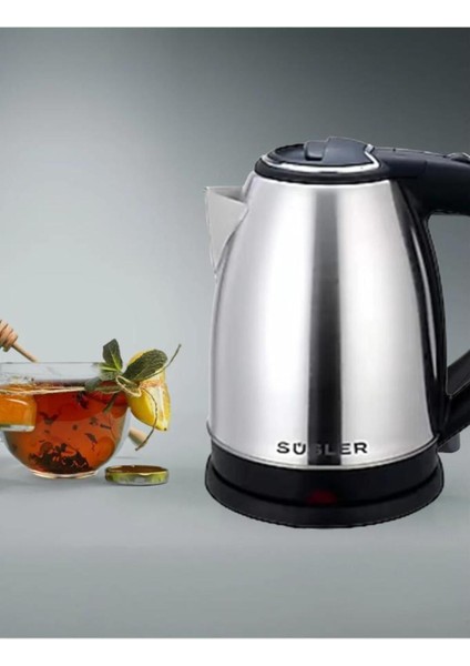 Kırmızı Inox Kaynar Su Isıtıcı 4145, Şık ve Dayanıklı Tasarım