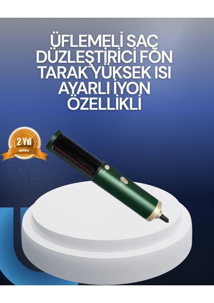 Saç Kurutma, Düzleştirici ve Tarak Tek Cihazda – 3 Kademeli Isı Ayarı