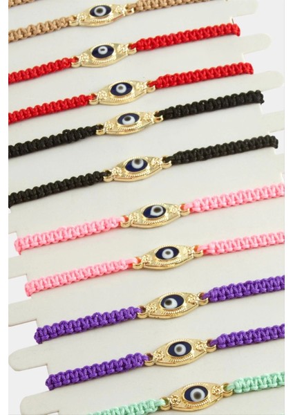 Nazar Makrome Örgülü Bileklik