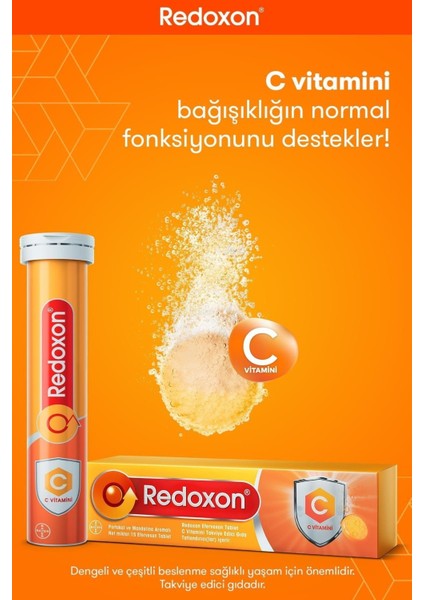 Redoxon Vitamin C 1000 Mg Efervesan 15 Tablet modelleri