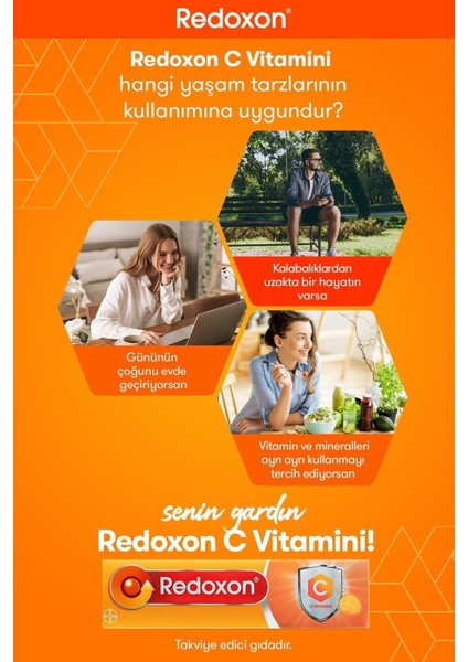 Redoxon Vitamin C 1000 Mg Efervesan 15 Tablet
