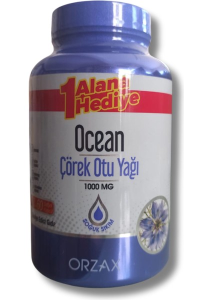 Asfstore Ocean Çörek Otu Yağı 1000 Mg 60 + 60 Kapsül