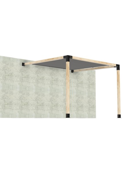 2.4 x 2.4 Metre Sundurma Pergole Braket Seti 2 Ana Direkli Gölgelikli Pergole fırsatları