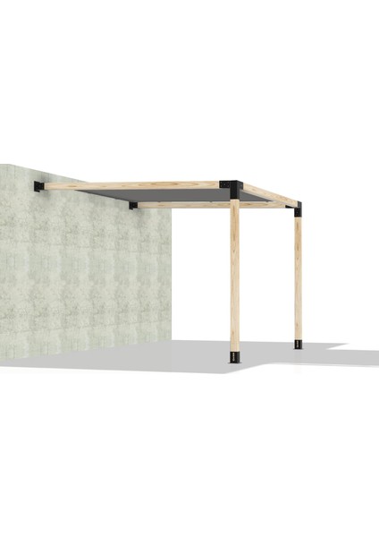 2.4 x 2.4 Metre Sundurma Pergole Braket Seti 2 Ana Direkli Gölgelikli Pergole indirimleri