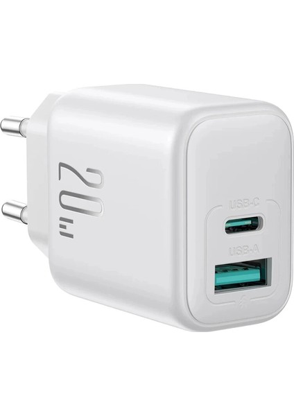 JR-TCF21 20W Dual Port (A+C) Charger