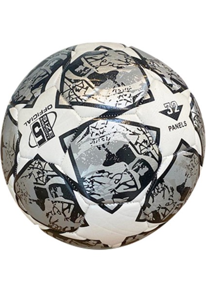 Futbol Topu Halı Saha Çim Saha Beton Zemin Dikişli Yüksek Kalite Futbol Topu Açık Gri