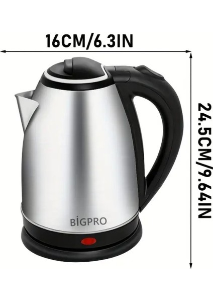 Gri Paslanmaz Çelik 1.8 L Su Isıtıcı, Şık ve Dayanıklı Tasarım fiyatları