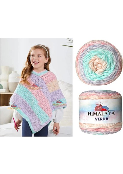 Verda Renkli Akrilik Örgü Ipi