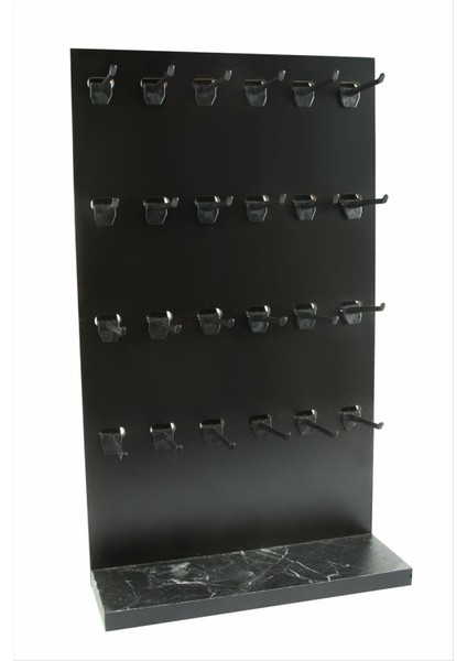 Msa-Shop Ahşap Anahtarlık Standı-Siyah