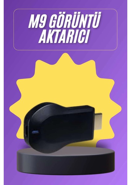 Kablosuz HDMI Wifi Görüntü Aktarıcı Tüm Cihazlara Uyumlu