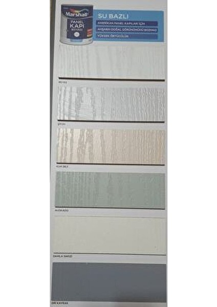 Su Bazlı Panel Kapı Boyası Yarı Mat Beyaz Renk Yüksek Örtücülük 0,75 Litre