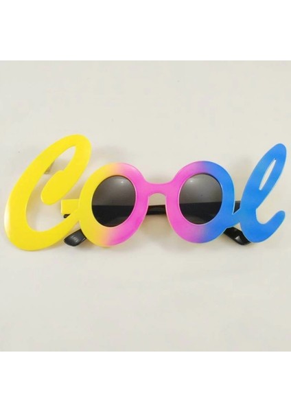 Cool Yazılı Rengarenk Parti Gözlüğü 21X8 cm