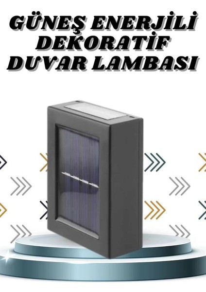Solar Lamba Dekoratif Aplik Su Geçirmez LED Işıklı Duvar Lambası fiyatları