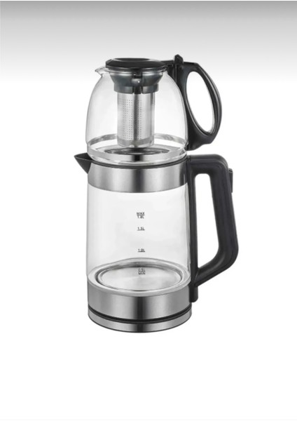 Cam Çaycı Kettle, 2 Litrelik Demlik, Filtreli ve Süzgeçli, Şık ve Kullanışlı. fiyatları