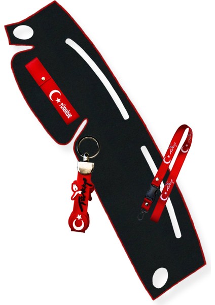 Hyundai Accent Yumurta Kasa Torpido Koruma Halısı & Oto Ayna Askısı & Anahtarlık & Tampon Çeki Ipi