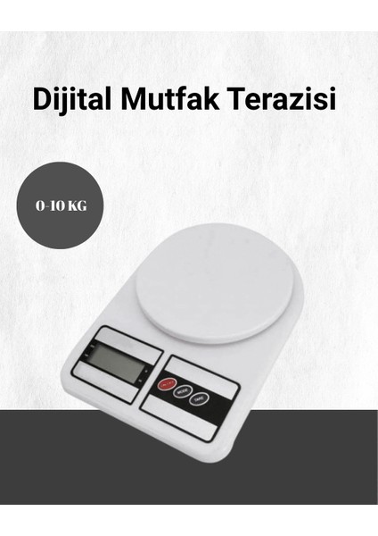 Hassas Ölçüm Için Dijital Mutfak Tartısı – 10 kg Kapasiteli