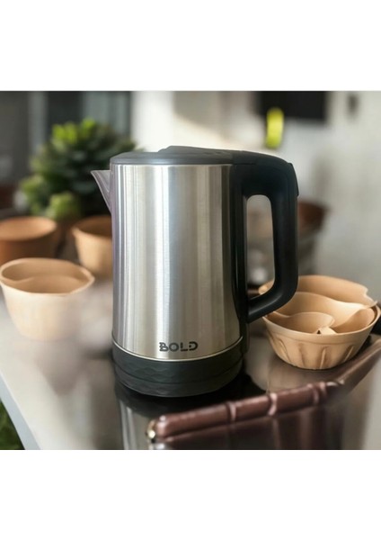 Gri 1,8 Litre Sıcak Su Isıtıcı Kettle, Hızlı ve Pratik Kullanım fiyatları