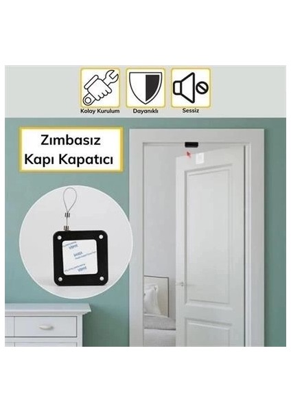 2 Li Ev Ofis Dış Kapı Otomatik Kapı Kapatma Aparatı