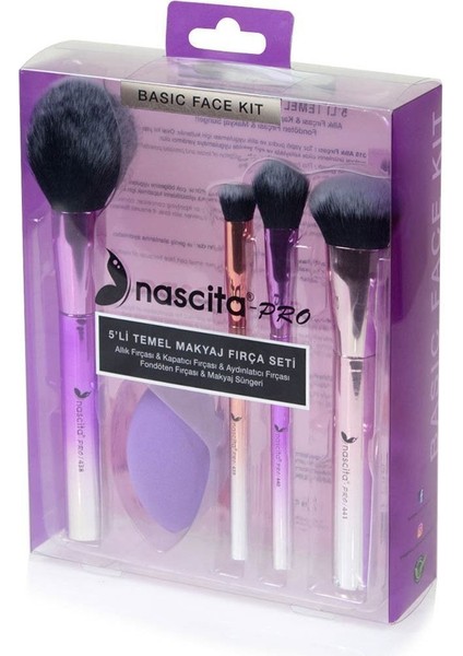 5'li Temel Makyaj Fırçası Seti, Şık ve Kullanışlı Güzellik Aksesuarları fırsatları