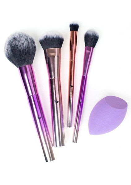 5'li Temel Makyaj Fırçası Seti, Şık ve Kullanışlı Güzellik Aksesuarları indirimleri