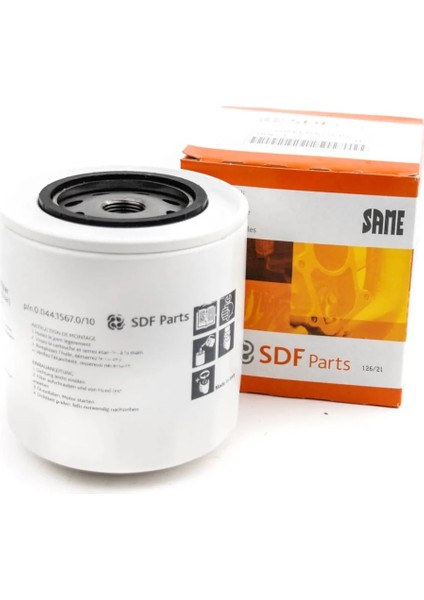 Same/deutz Fahr Motor Yağ Filtresi Kısa Tip 0.044.1567.0/10