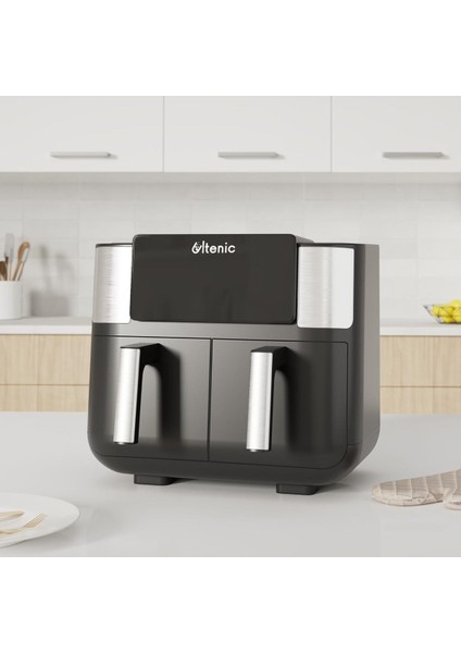 Çift Bölmeli Airfryer 8l Xxl 2850W Siyah, Çok Renkli fiyatları