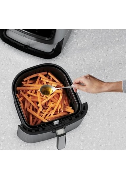 8 Programlı, 7 L Sepet, 5.4 L Kızartma, Gri Sıcak Hava Fritözü fırsatları