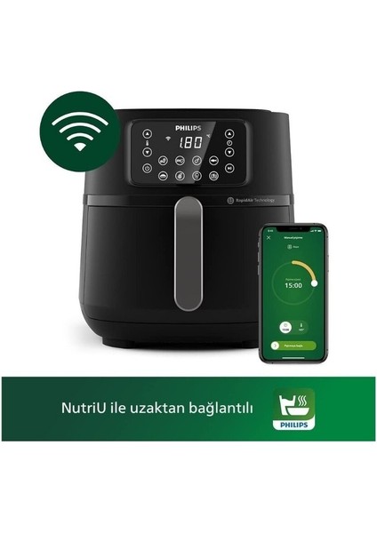 Siyah Vpm Airfryer 5000 Serisi Xxl Wi-Fi Pişirme ve Izgara Setli fırsatları