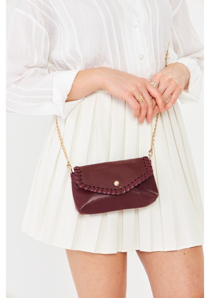 Allegra Bordo Zincirli Günlük Mini Kadın Omuz, Kol ve El Çantası modelleri