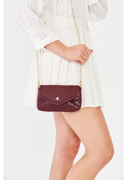 Allegra Bordo Zincirli Günlük Mini Kadın Omuz, Kol ve El Çantası fırsatları