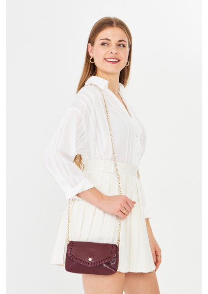 Allegra Bordo Zincirli Günlük Mini Kadın Omuz, Kol ve El Çantası indirimleri