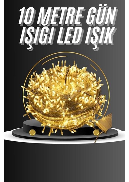 Sepetim Dış Me LED Aydınlatma 10 Metre Gün Işığı LED Işık Pilli fiyatları