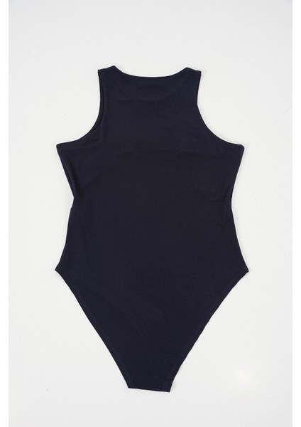 Kadın BDART, Çıtçıtlı, Kolsuz, Yuvarlak Yakalı Bodysuit Blue indirimleri