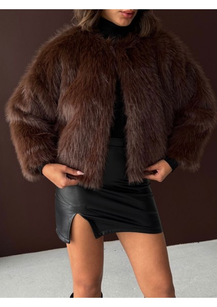 Peluş Kahverengi Kürk Astarlı modelleri