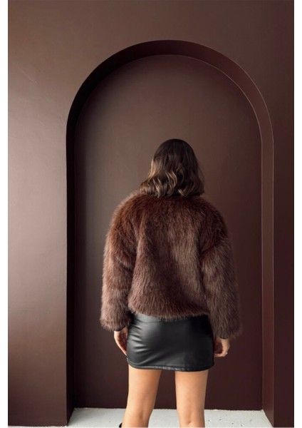 Peluş Kahverengi Kürk Astarlı fırsatları