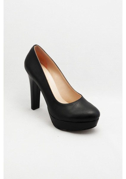 Siyah Kadın Klasik Topuklu Ayakkabı 2001SIYAH Cilte modelleri