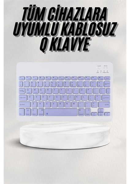 Sepetim Android ve Ios Uyumlu Bluetooth Kablosuz Türkçe Q Klavye Renkli fiyatları