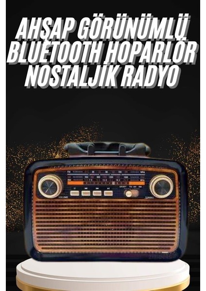 Sepetim Nostaljik Görünümlü Ahşap Radyo Tf Sd USB Girişli LED Fener Işıklı fiyatları