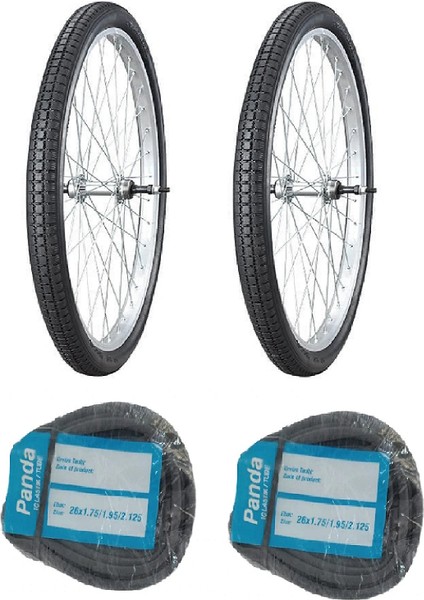 Irc 26 Jant 26X2.00 Nda-2 Bisiklet Dış Lastiği x 2 Adet + Panda Iç Lastik Seti