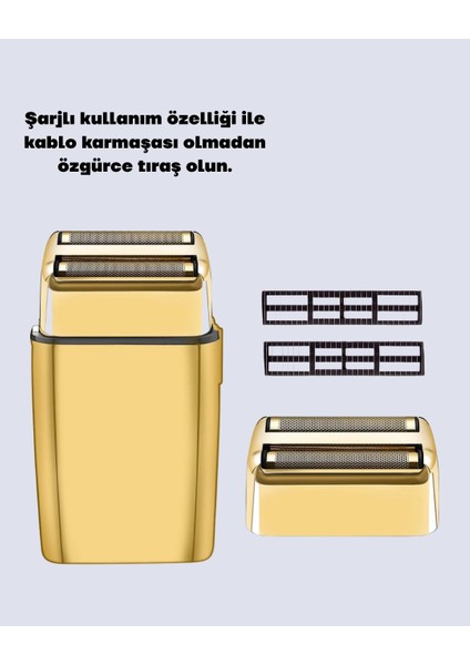 Çift Başlık ve Favori Şekillendirme Özellikli Altın Renk Tıraş Makinesi fırsatları