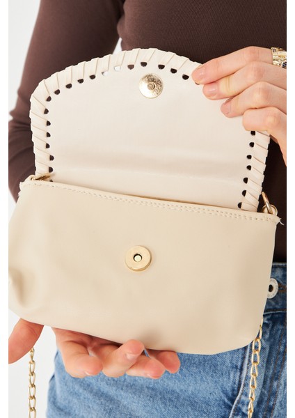 Allegra Bej Zincirli Günlük Mini Kadın Omuz, Kol ve El Çantası fiyatları