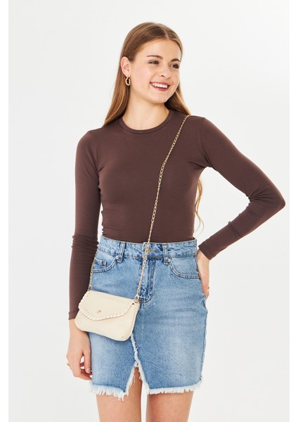 Allegra Bej Zincirli Günlük Mini Kadın Omuz, Kol ve El Çantası fırsatları