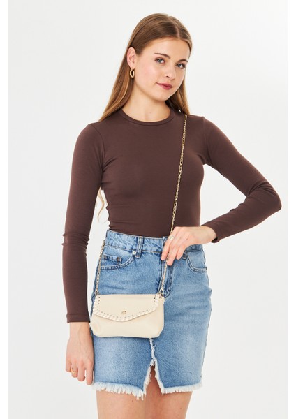 Allegra Bej Zincirli Günlük Mini Kadın Omuz, Kol ve El Çantası indirimleri