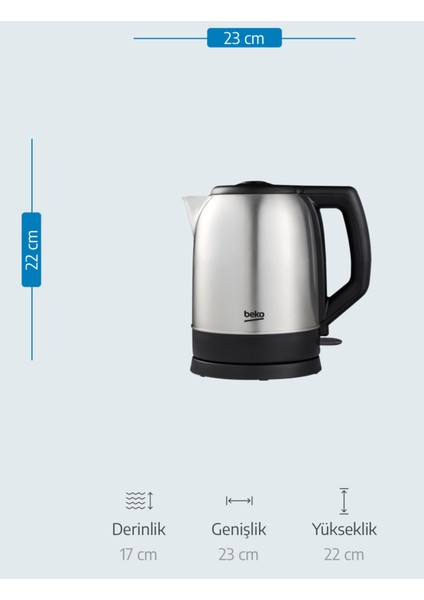 Gri Kettle Kl 8221, Şık ve Kullanışlı Ev Gereçleri Seçeneği indirimleri
