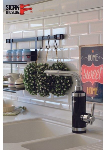 Siyah Elektrikli Anında Su Isıtıcı, Lavabo ve Musluk Için Monteli, Pratik ve Güçlü fiyatları