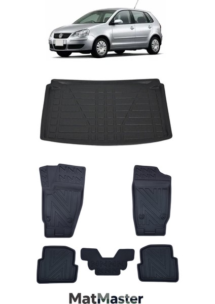 Volkswagen Polo 2004 Model 5d Premium Ekstra Havuzlu Paspas ve Bagaj Havuzu Set