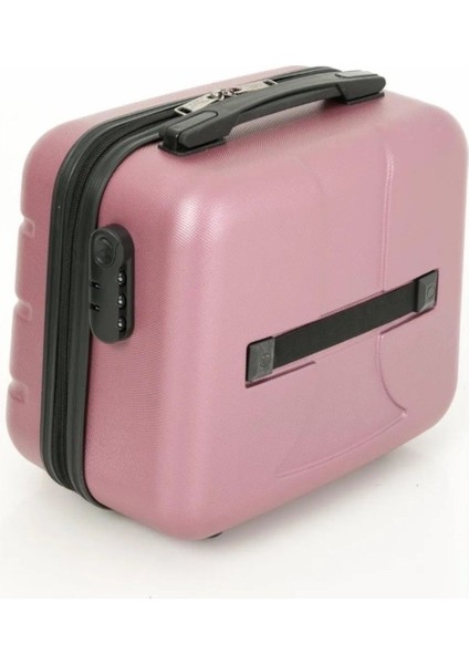 Şık Pembe Abs Makyaj Çantası El Valizi, Pratik ve Hafif Seyahat Arkadaşı modelleri